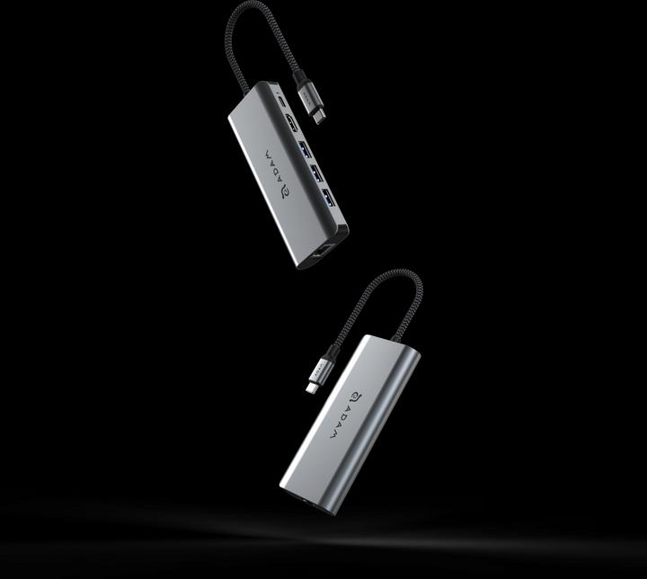 Actual product image Adam Elements CASA HUB A01s | Grey | USB-C 4K 6-in-1 Hub (USB-C)