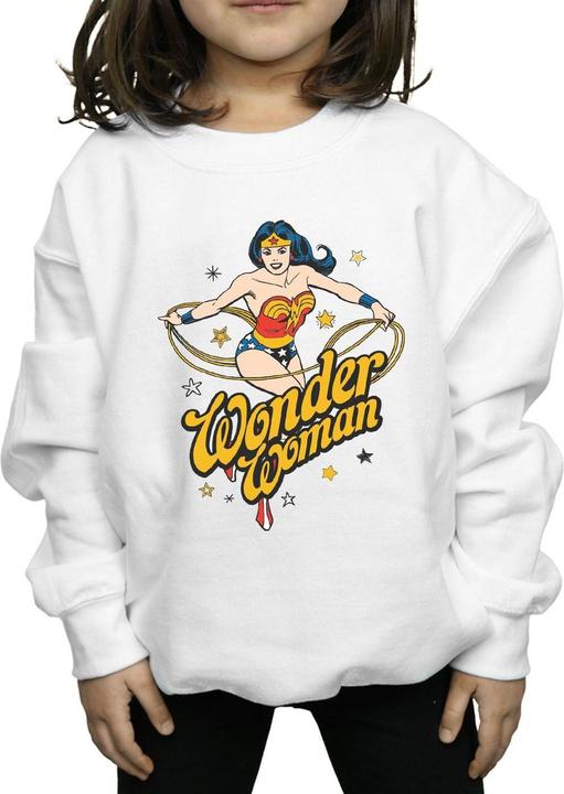 Immagine prodotto Wonder Woman Stars Felpa Ragazze (152, 158)