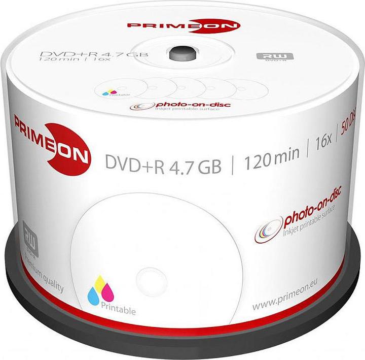 Actual product image Primeon DVD+R 50 spindle (50 x)