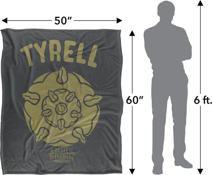 Actual product image Game of Thrones Tyrell Crest Blanket (152 x 127 cm)