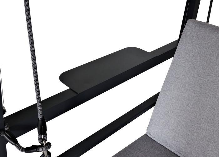 Actual product image Mendler Aluminium Hollywood Swing HWC-L47, reclining function, 195x221x131cm upholstery grey