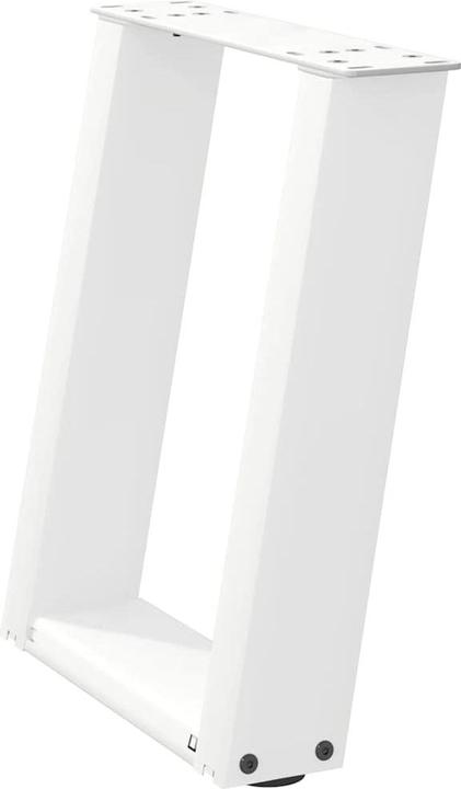 Actual product image VidaXL Coffee table legs U-shape 2 pcs. White 28x(42-43) cm steel table leg