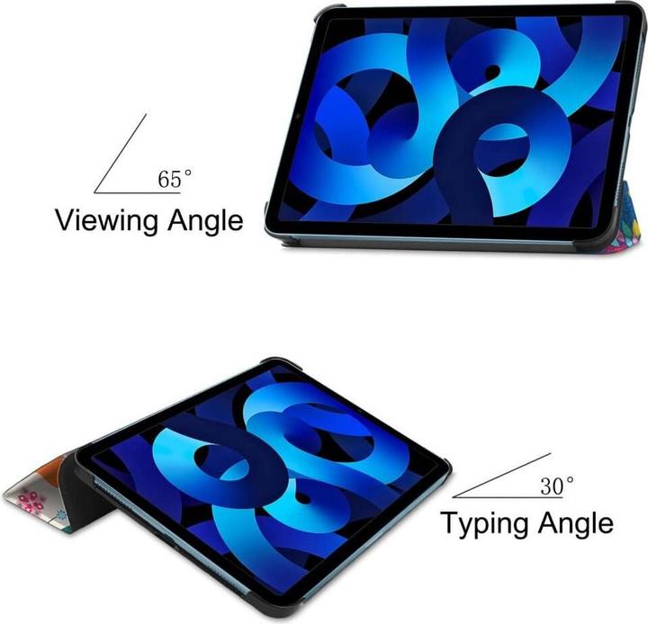 Actual product image Cover-Discount iPad 2022 (10th Gen) - Tri-fold Smart Leather Case Butterflies (iPad 2022 (10th Gen))