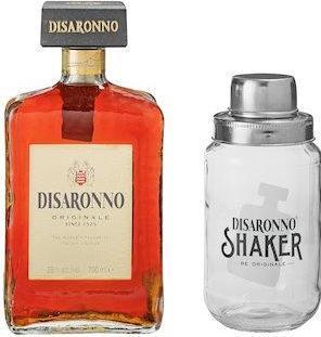 Produktbild Disaronno Mandellikör SET mit Glas Shaker 70 cl / 28 % (1 x 75 cl, 1 x 70 cl)