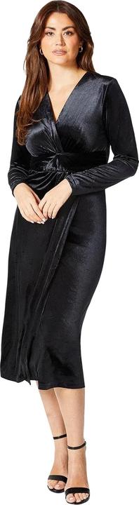 Actual product image Principles Womens/Ladies Velvet Twist Waist Midi Dress (38 D)