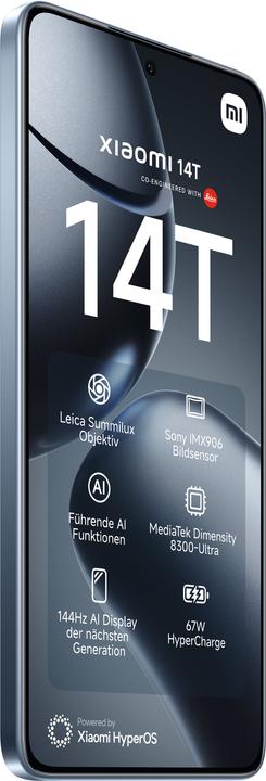 Produktbild Xiaomi 14T (256 GB, Titan Blue, 6.67", Dual SIM, 50 Mpx, 5G)