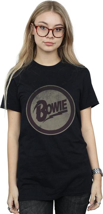Immagine prodotto David Bowie Circle Logo Maglietta Ampia Donna (L)