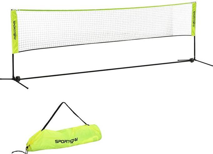 Produktbild Swisshandel24 Badmintonnetz Set, Faltbares Tennisnetz mit Transporttasche, Metall Gelb