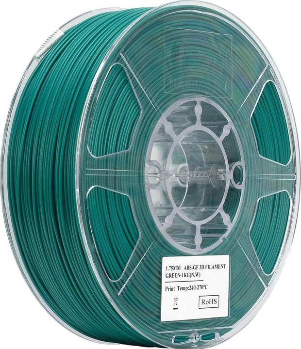 Produktbild eSUN eABS-GF Glasfaser Grün Filament 1.75mm 1Kg (ABS, 1.75 mm, 1000 g, Grün)