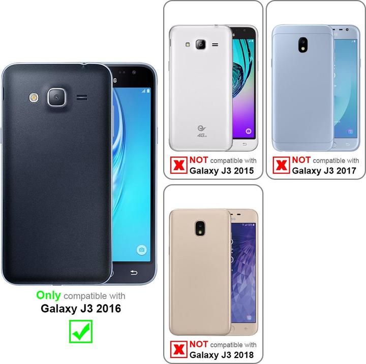 Actual product image Cadorabo Case for Samsung Galaxy J3 2016 with belt clip (Samsung Galaxy J3 (2016))