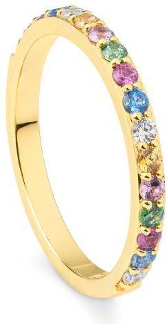 Produktbild Breuning RING - Brill. | Sky Blue | Apple Green | Saf. Pink (57, 750/18 K Gold)