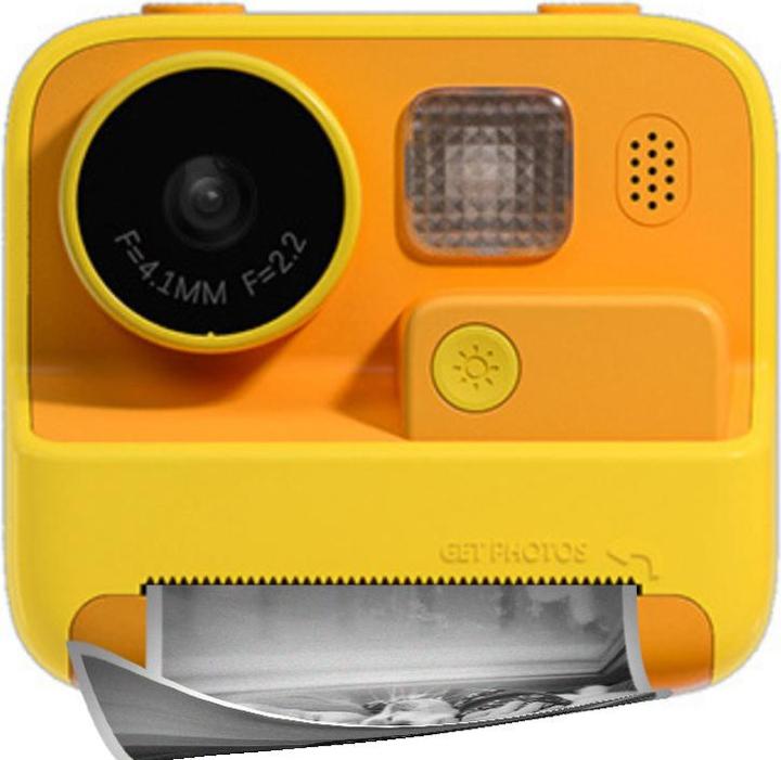 Actual product image VR Shinecon Children's camera PolaroKid yellow