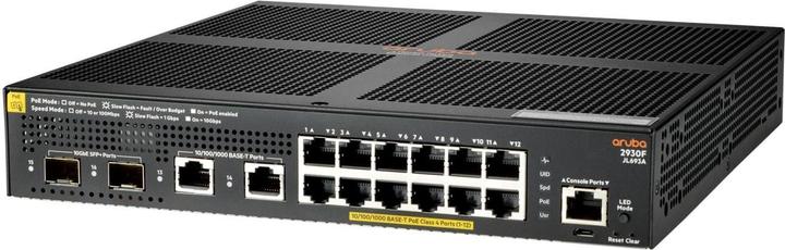 Immagine prodotto HPE E Aruba 2930F Switch 2 porte SFP+/10Gbps G, PoE+, Layer 3, VSF Stacking, RIP Routing, Acce (16 Porti)