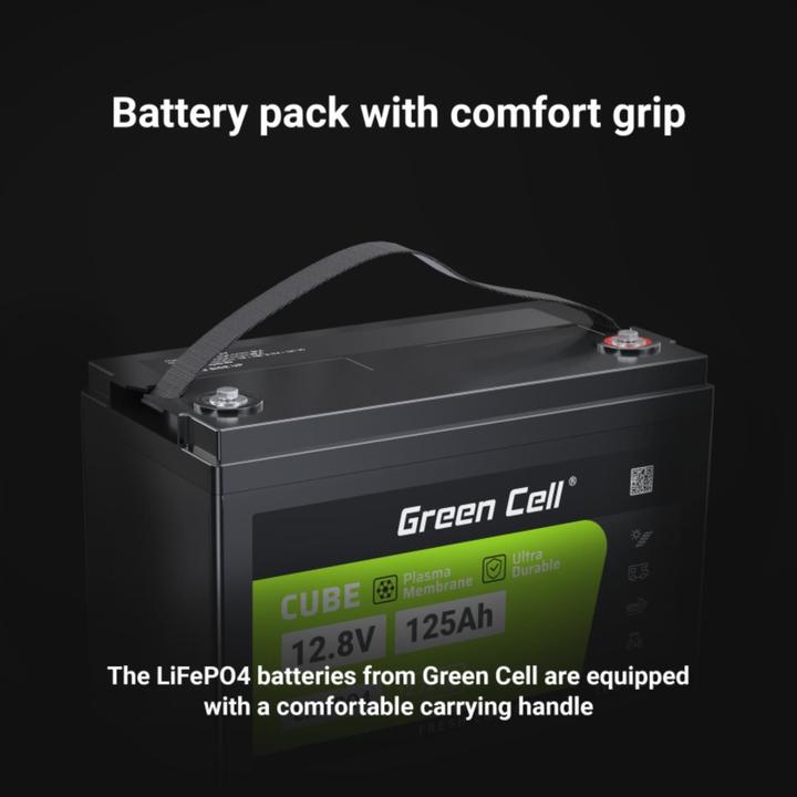 Actual product image GreenCell Supply battery (12.80 V, 125 Ah)
