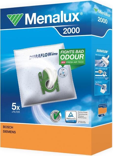 Actual product image Menalux Vacuum Cleaner Bag DURAFLOW (5 x)