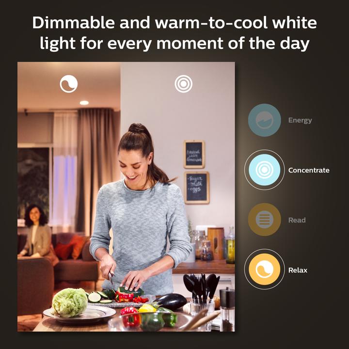 Produktbild Philips Hue White Ambiance (E27, 8 W, 1100 lm, 1 x, F)
