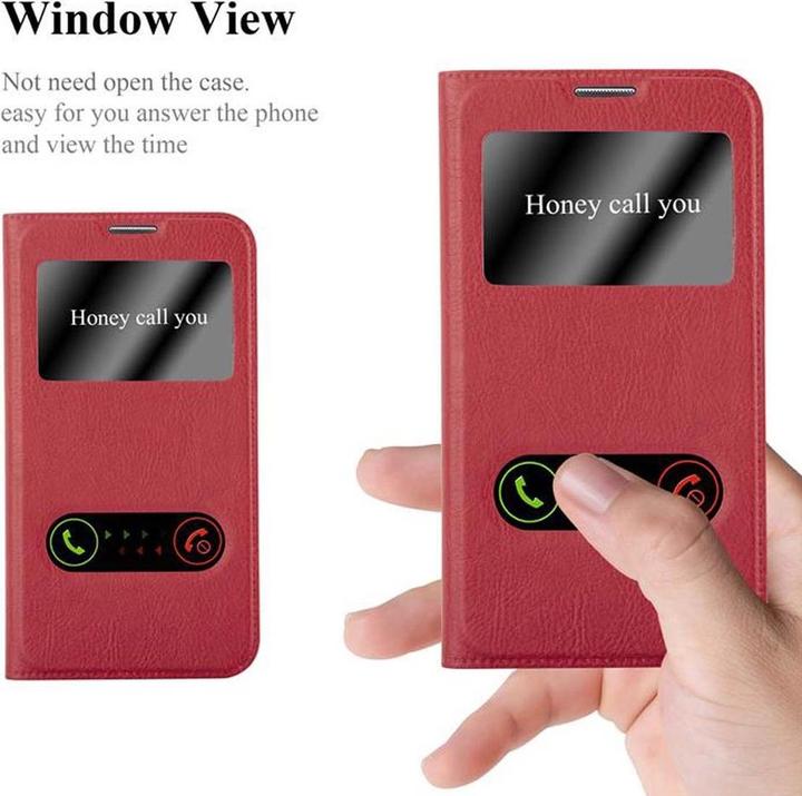 Actual product image Cadorabo Book with View double window cover (Samsung Galaxy Note 3 Neo)
