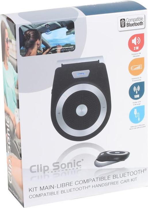 Actual product image Livoo Compatible Bluetooth® handsfree car kit