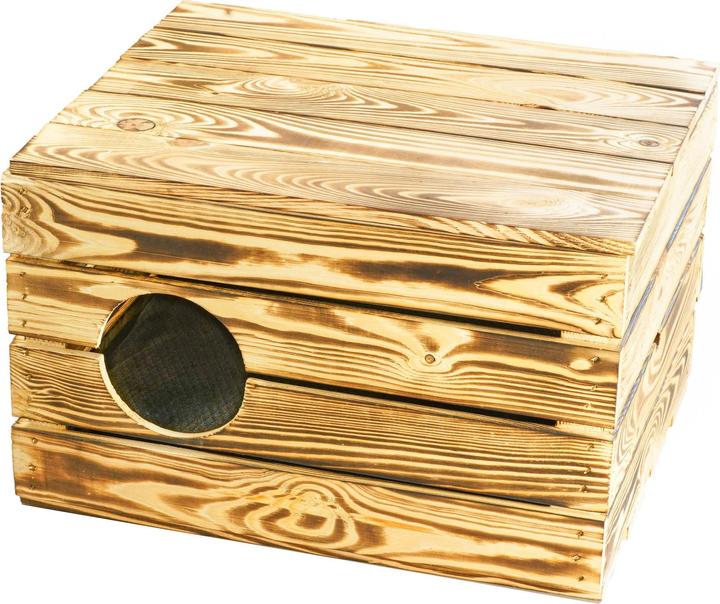 Image du produit Holz Zollhaus Caverne en osier Vintage flammée, 50 x 40 x 32 cm (Chat)