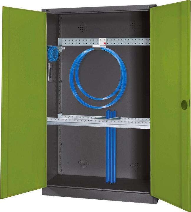 Produktbild C+P Modul-Sportgeräteschrank mit Grundausstattung (HxBxT: 195x120x50 cm, mit Vollblech-Flügeltüren)