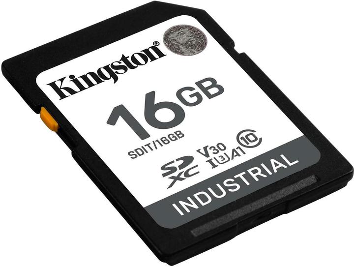 Actual product image Kingston Card Ind. SD +ADP 16GB pSLC (16 GB, SDHC, U3, UHS-I)