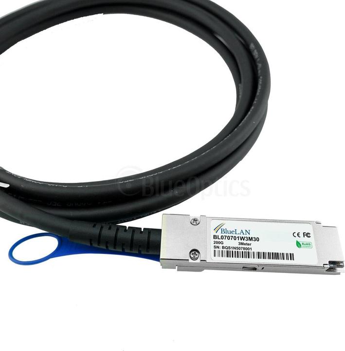 Productafbeelding BlueLAN NVIDIA MCP1650-V01AE30 compatibele DAC QSFP56 BL070701W2M30
