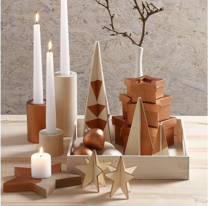 Actual product image Creativ Company Wooden tea light (2.5 x 16 x 16 cm)