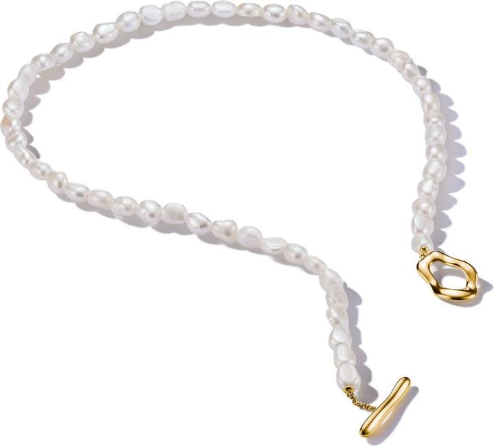 Produktbild Thomas Sabo Perlenkette Natural Beauty vergoldet (Sterling Silber 925, Süsswasserzuchtperle)