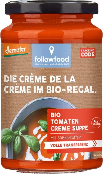 Actual product image Followfood Tomato cream soup (jar) vegan (380 ml)