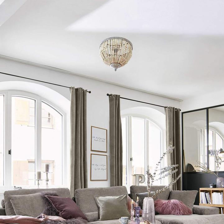 Immagine prodotto Loberon Lampada da soffitto Antereen grigio/beige (E27)