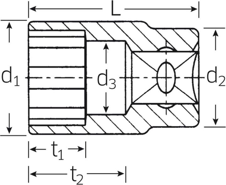 Produktbild Stahlwille Sechskant-Steckschlüsseleinsatz (3.5 mm)