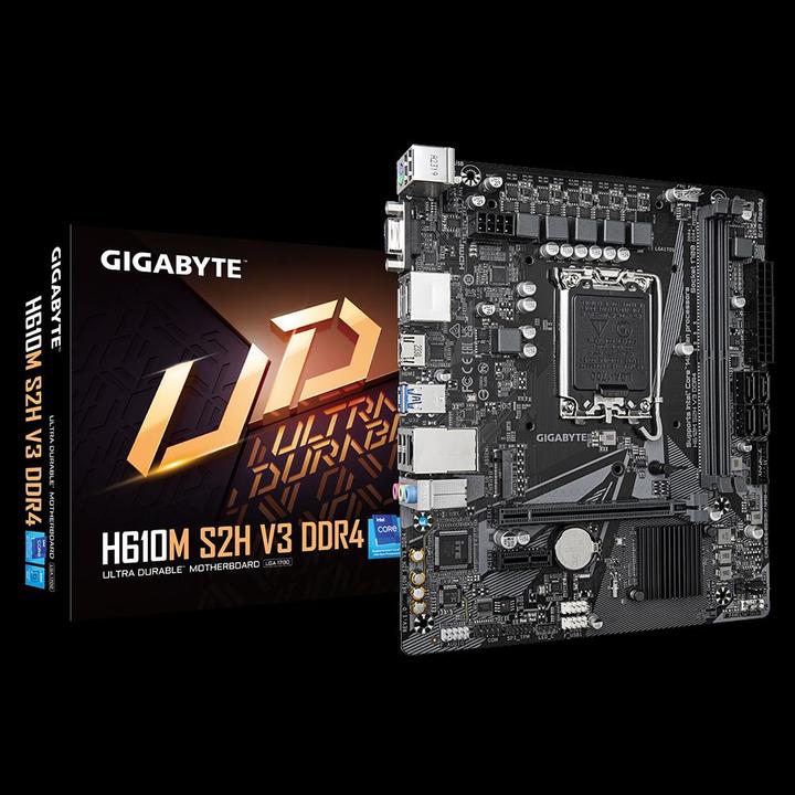 Produktbild Gigabyte H610M S2H V3 DDR4 (LGA 1700, Intel H610 Express, mATX)
