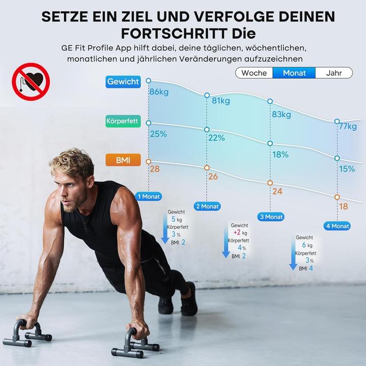 Produktbild GE Körperanalysewaage mit App-Unterstützung (220 kg)
