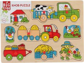 Immagine prodotto Puzzle di bottoni Animali in legno 3 assortiti (3 pezzi)
