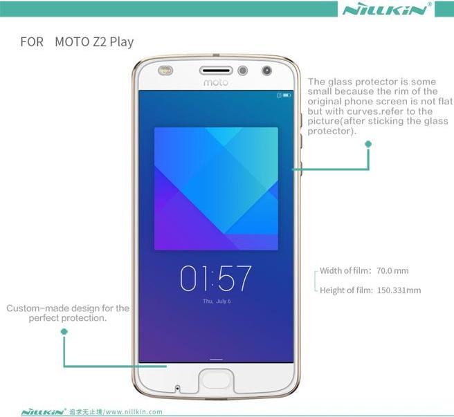 Actual product image Nillkin Matte Series (1 Piece, Motorola Moto Z2 Play)