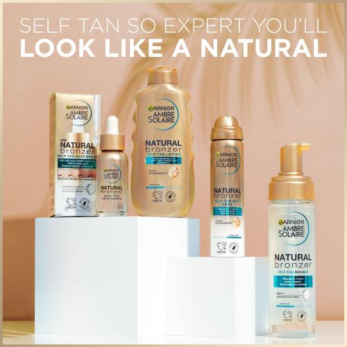 Image du produit Garnier Ambre Solaire Natural Bronzer Spray autobronzant 150 ml visage (Sérum autobronzant, 150 ml)