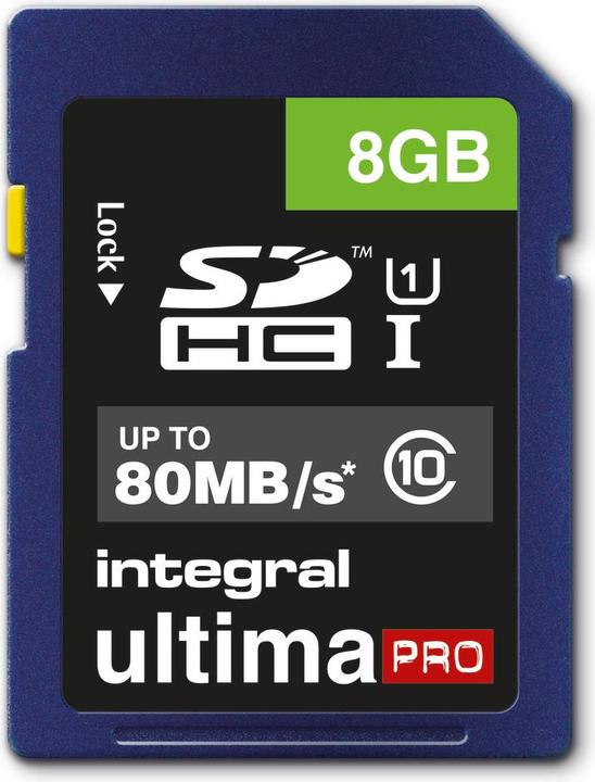 Actual product image Ultimapro Sdhc/Xc Uhs-I U1 Sd (8 GB, SD, U1, UHS-I)