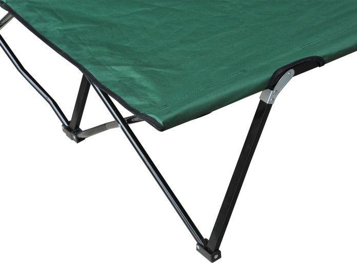 Actual product image Swisshandel24 Folding camping bed for 2 people Camp bed Folding bed with carrying bag, load capacity up to 136 kg