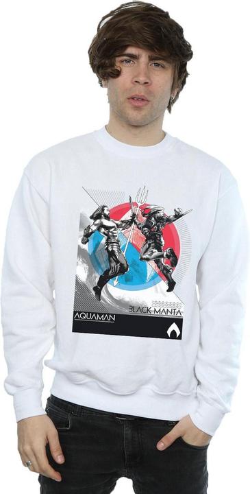 Actual product image Mens Aquaman Vs Black Manta Sweatshirt (S)