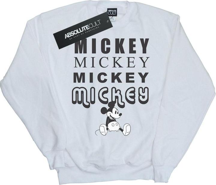 Actual product image Disney Womens/Ladies Mickey Mouse Sitting Sweatshirt (M)