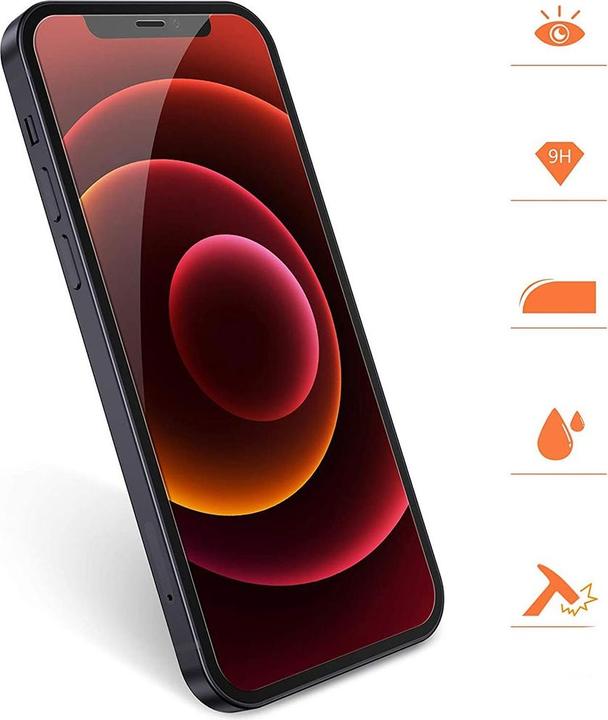 Immagine prodotto Apfelkiste - Panzer Glas Displayschutzfolie mit Montagerahmen (2er Set) (2 Pezzo/i, Apple iPhone 13 Pro Max)