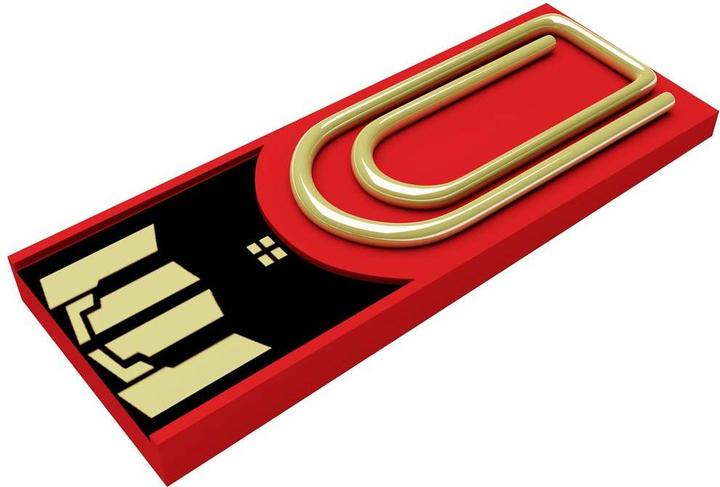 Xlyne clip/me TRUE DOCUMENT USB flash drive Bulk 8 GB Red CA08CR002 USB 2.0 (8 GB, USB-A)