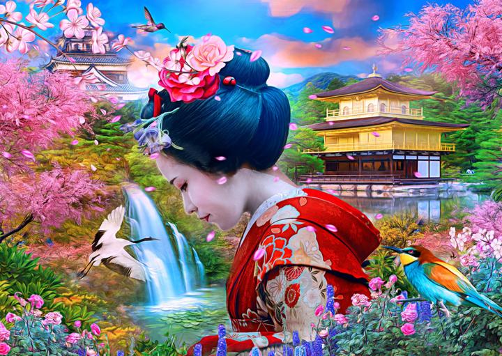 Image du produit Enjoy Puzzle Puzzle 1000 pièces - Geisha Garden (1000 pièces)