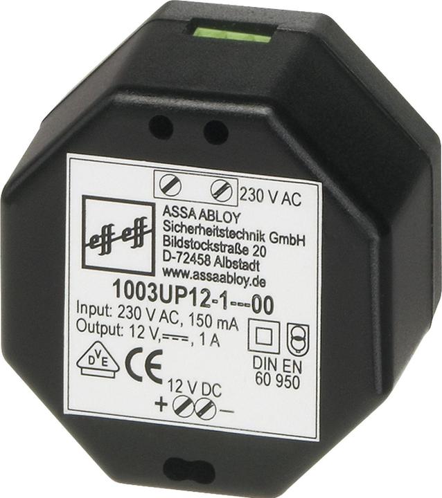 Image du produit effeff Sicherheitstechnik GmbH Alimentation régulée encastrée 230Vac 12VDC 1A (1003UP-12-1--10) (Intérieur)