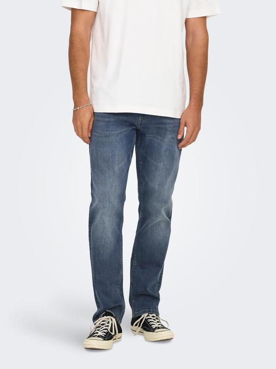 Image du produit Only & Sons ONSWEFT Mittlere Taille Normal geschnitten Jeans Slim Fit Jeans (34)