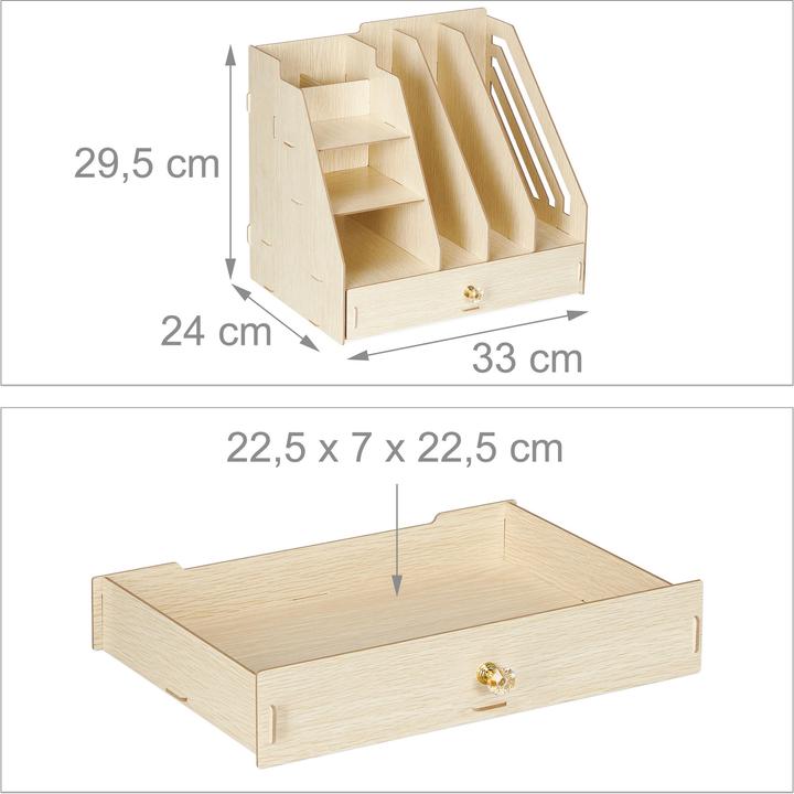 Produktbild Relaxdays Schreibtisch-Organizer (A4)