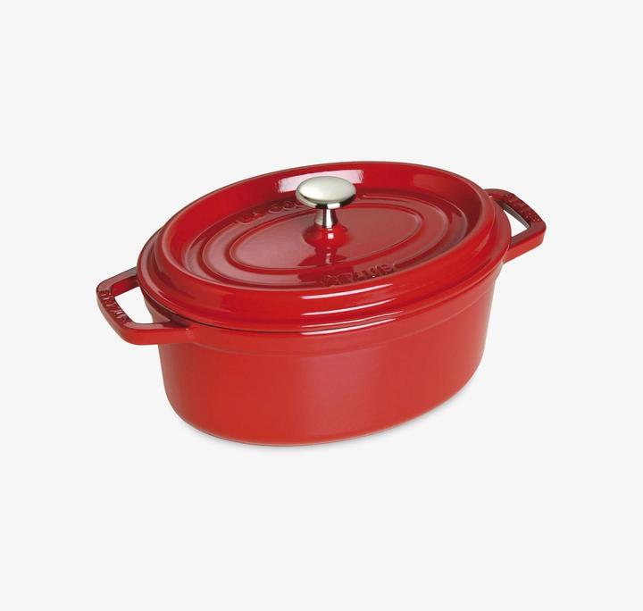 Immagine prodotto Staub Tostapane ovale rosso ciliegia (23 cm, Pirofila + casseruola, Ghisa, Smalto)