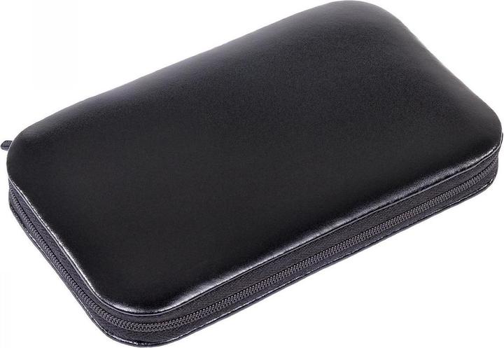 Immagine prodotto Sacher TR100R.0104 - Astuccio per manicure da 6 pezzi Set per manicure in pelle nera