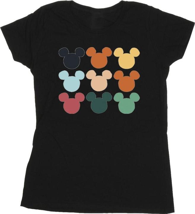 Immagine prodotto Disney Mickey Mouse Heads Square Maglietta Donna (XL)