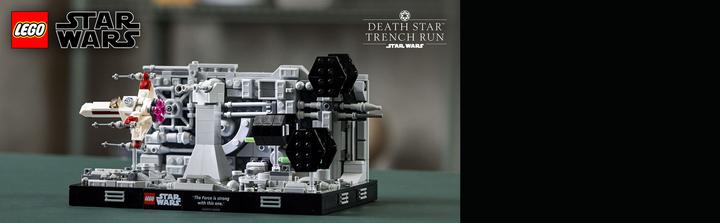 Actual product image LEGO Death Star Trench Run Diorama (75329, LEGO Star Wars)